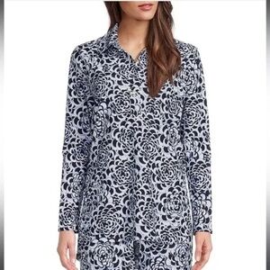 Jude Connally Hadley Blooms Jude Cloth Knit Long Split Roll Cuff Sleeve Tunic XS